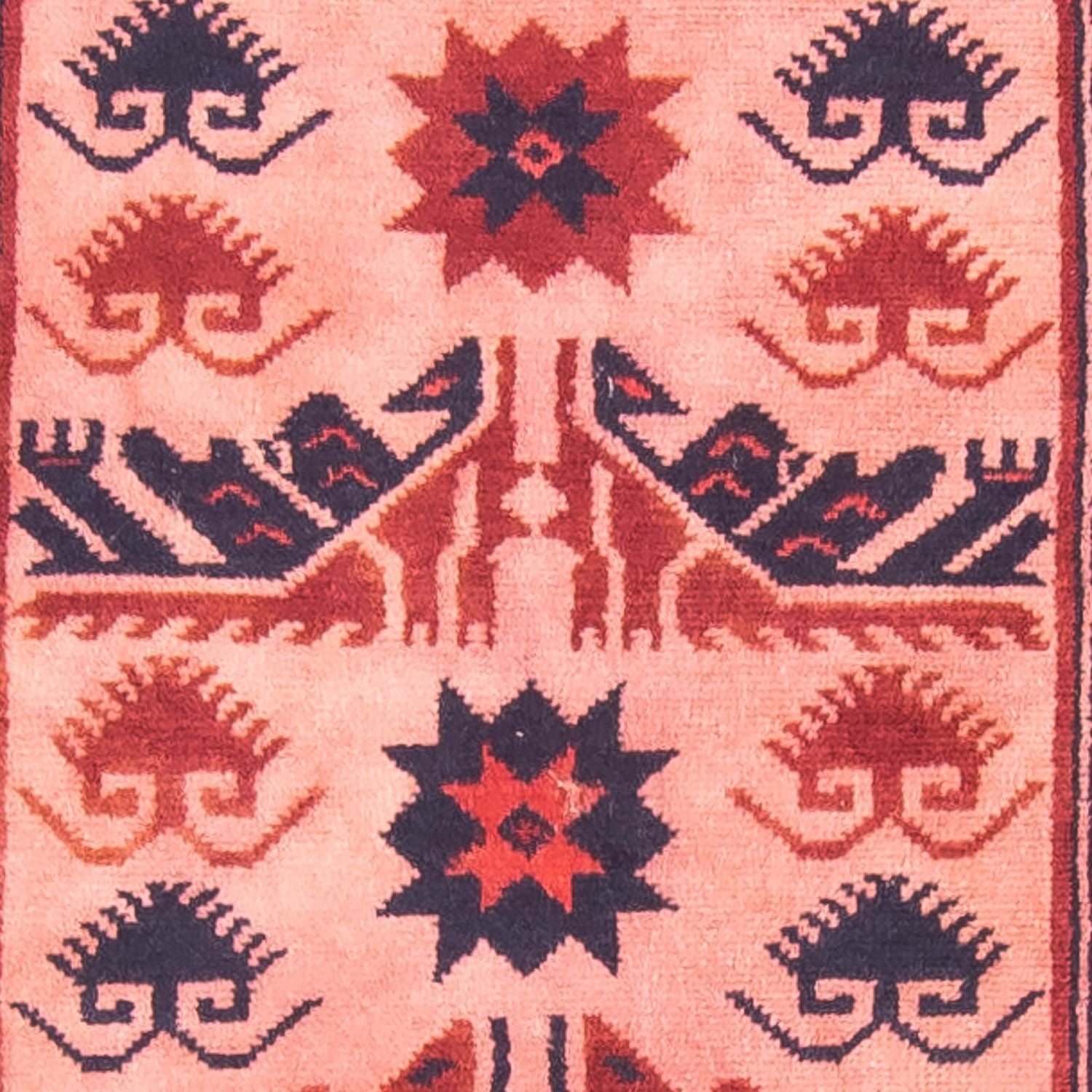 Tappeto corsia Tappeto Kelim - Orientale - 400 x 75 cm - rosso chiaro