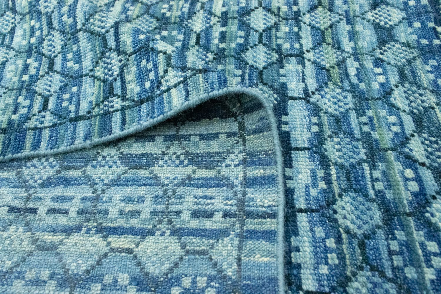 Tappeto di design - 285 x 237 cm - blu chiaro