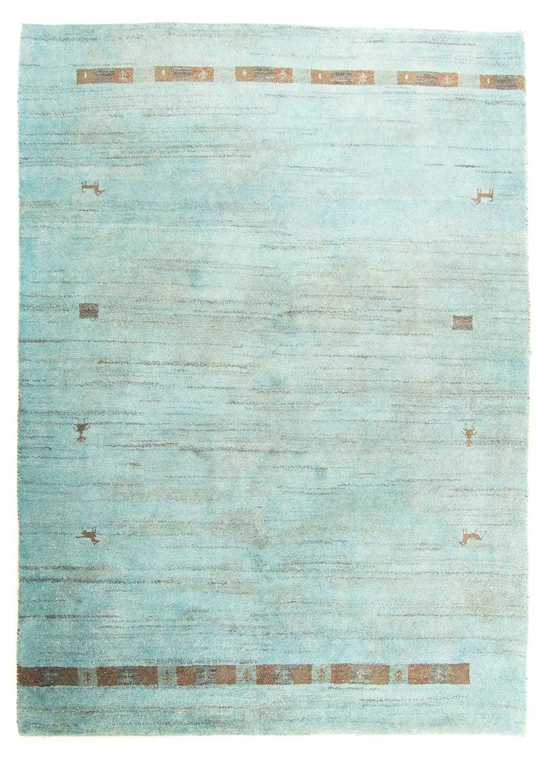 Tappeto Gabbeh - Indus - 237 x 170 cm - blu chiaro