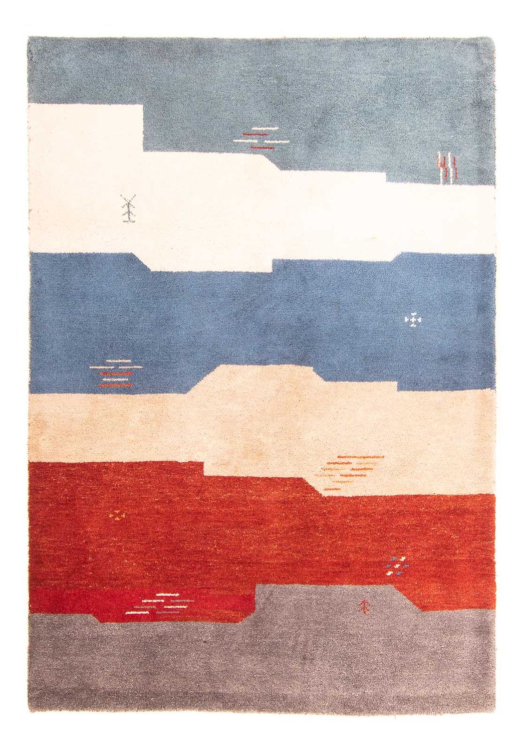 Tappeto Gabbeh - Indus - 200 x 140 cm - multicolore