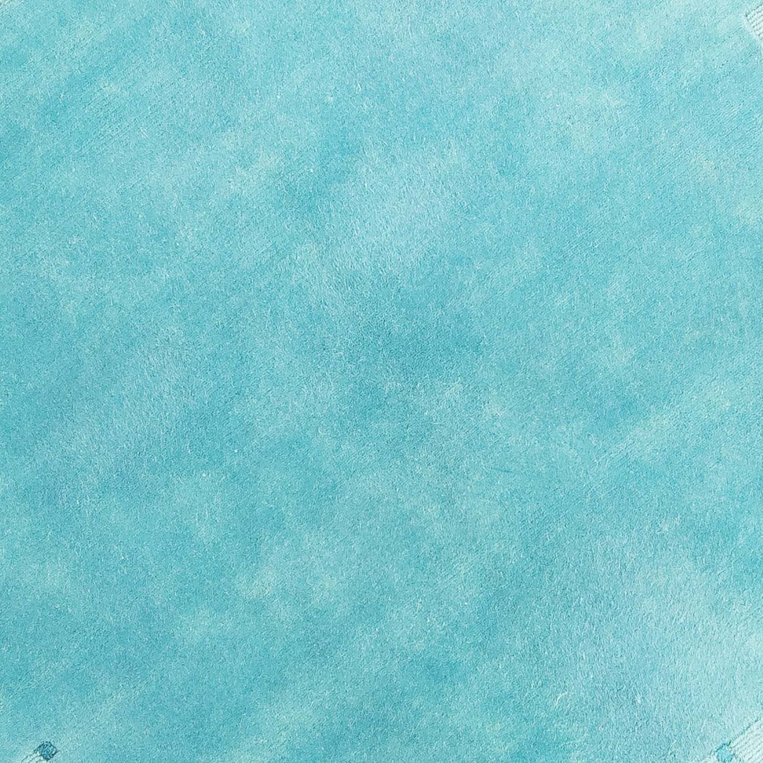Tappeto Nepal rotondo  - 151 x 151 cm - blu chiaro