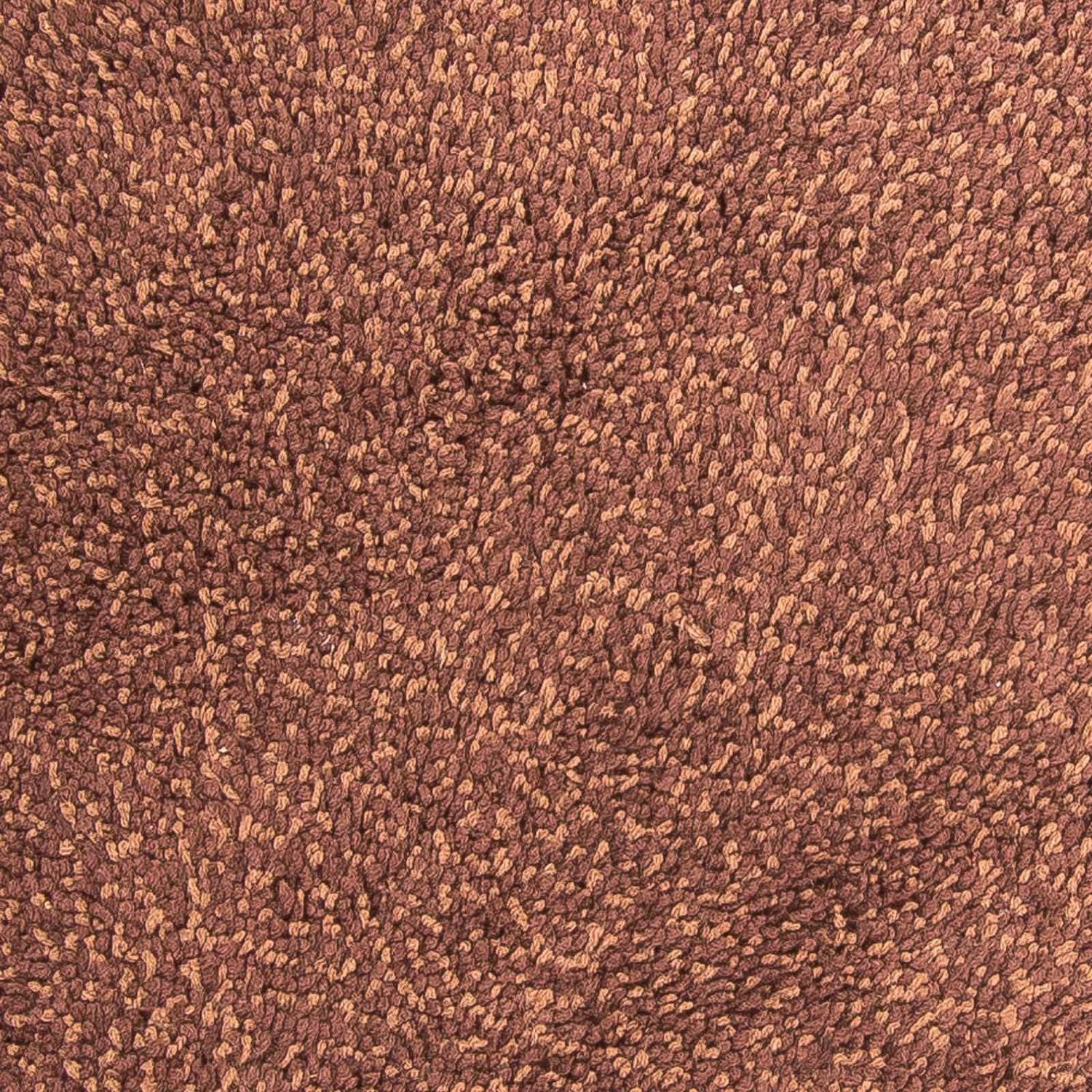 Tappeto a pelo alto rotondo  - 150 x 150 cm - marrone