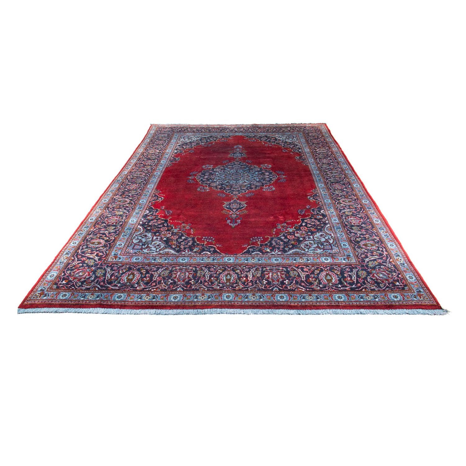 Tappeto Persero - Keshan - 325 x 225 cm - rosso scuro