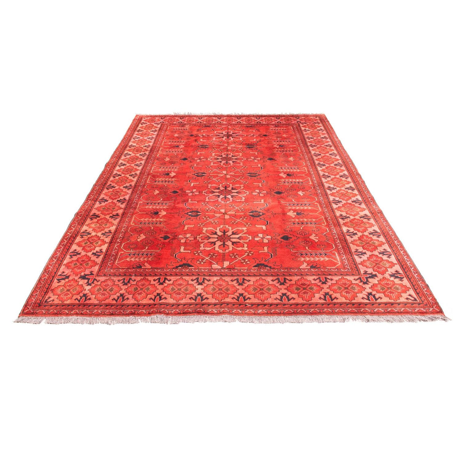Tappeto afgano - Hatschlu - 296 x 210 cm - rosso scuro