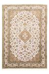 Seta del Kashmir Tappeto 153x217cm - Tappeto orientale - Rettangolo / Beige / 153 x 217 cm Rettangolo