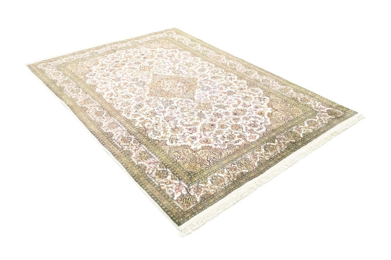 Tappeto di seta - Seta del Kashmir - 217 x 153 cm - beige
