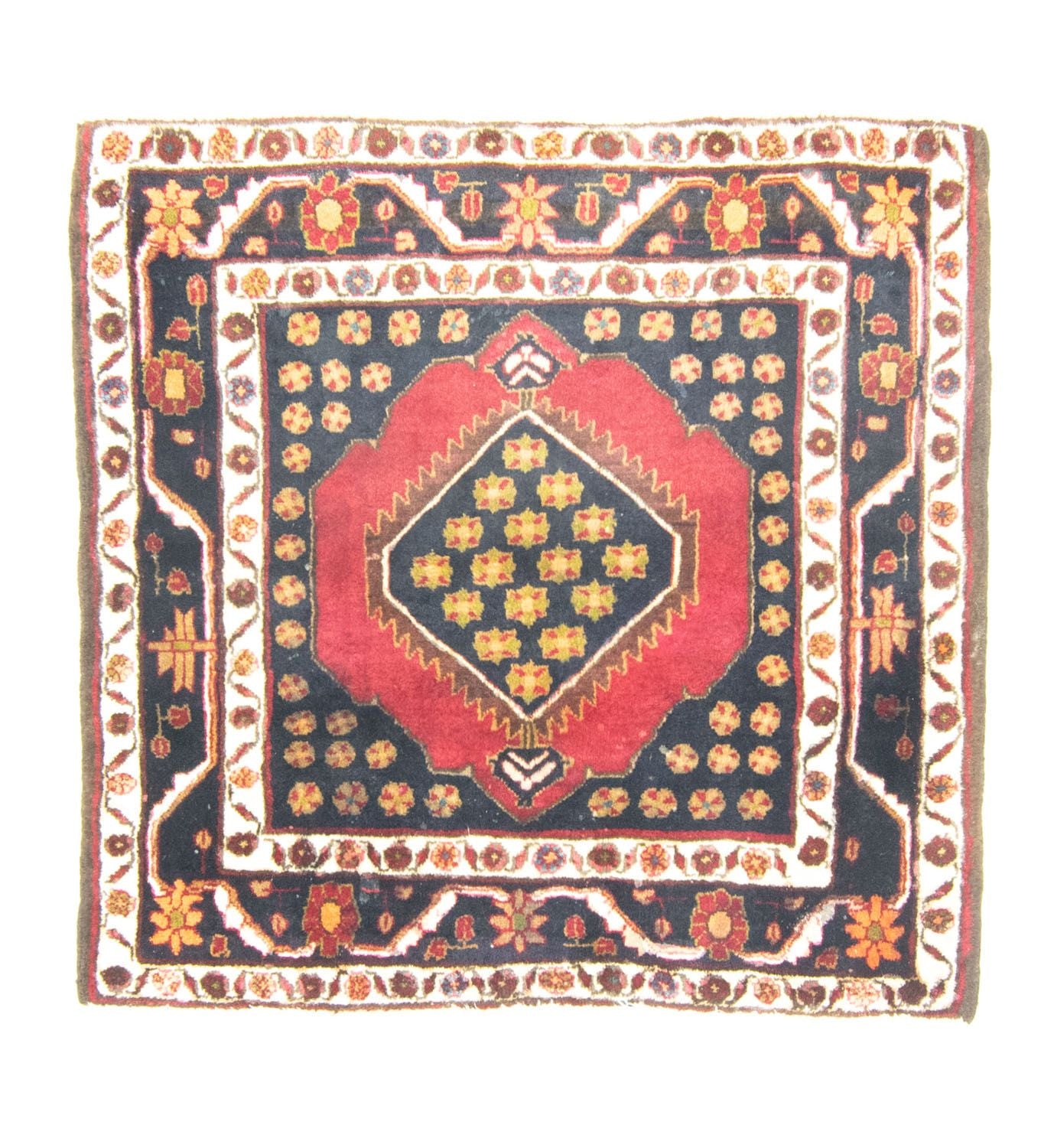 Tappeto Persero - Nomade quadrato  - 109 x 105 cm - rosso