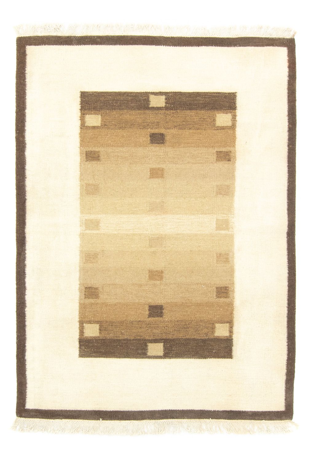 Tappeto Kelim - Tendenza - 195 x 140 cm - marrone