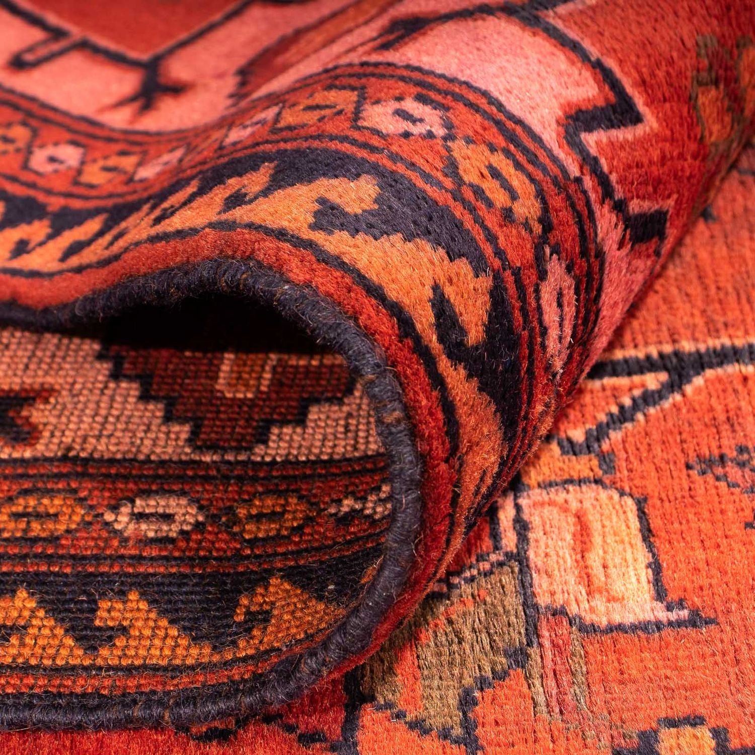 Tappeto afgano - Hatschlu - 300 x 205 cm - rosso chiaro