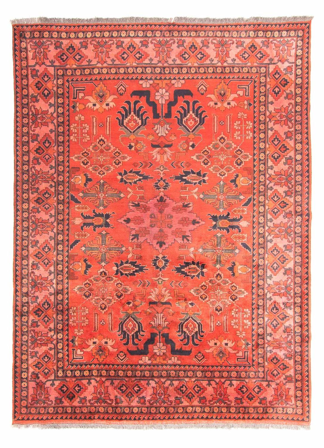 Tappeto afgano - Hatschlu - 280 x 200 cm - rosso chiaro