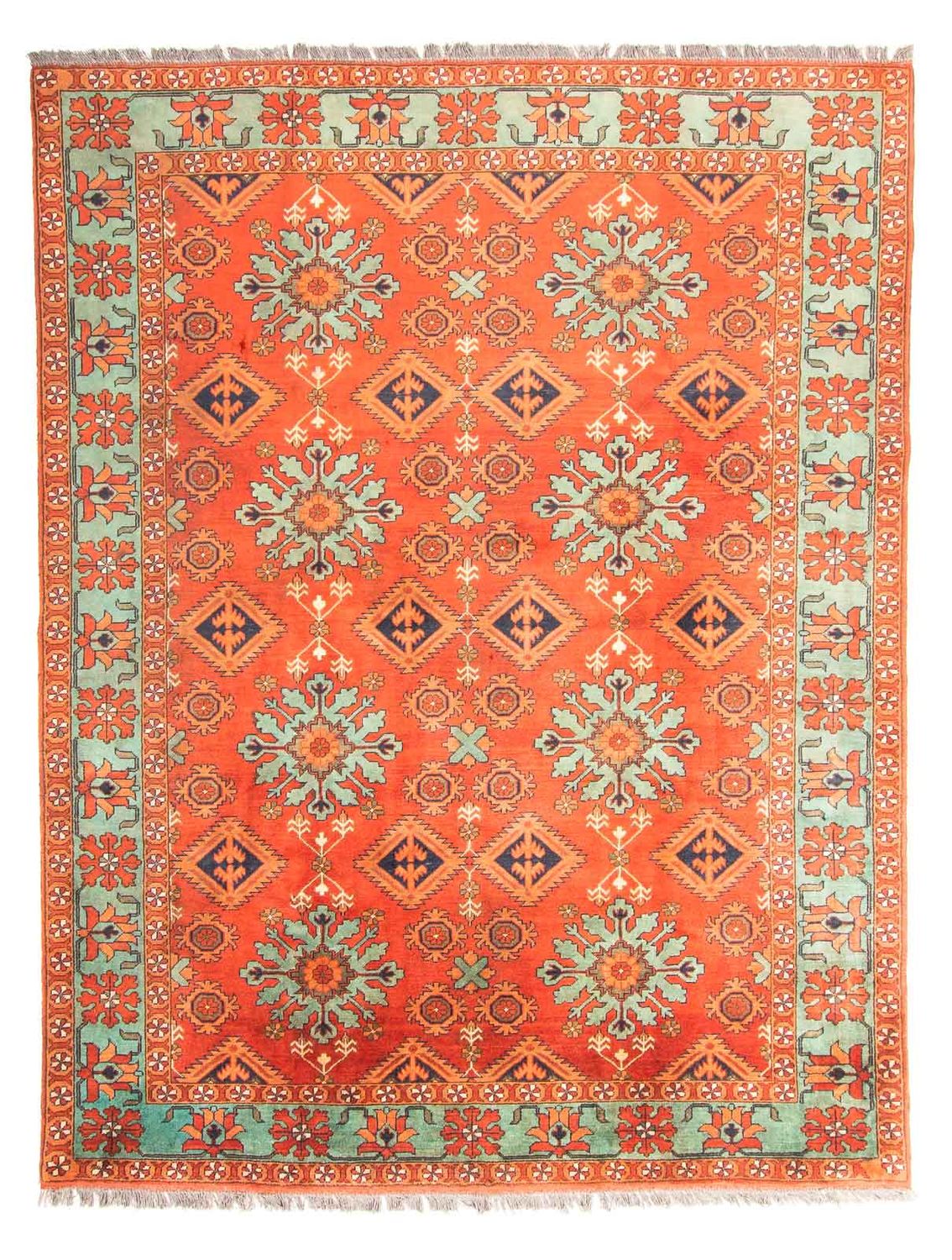 Tappeto afgano - Hatschlu - 273 x 213 cm - rosso chiaro
