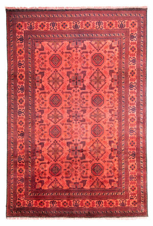 Tappeto afgano - Hatschlu - 290 x 200 cm - rosso