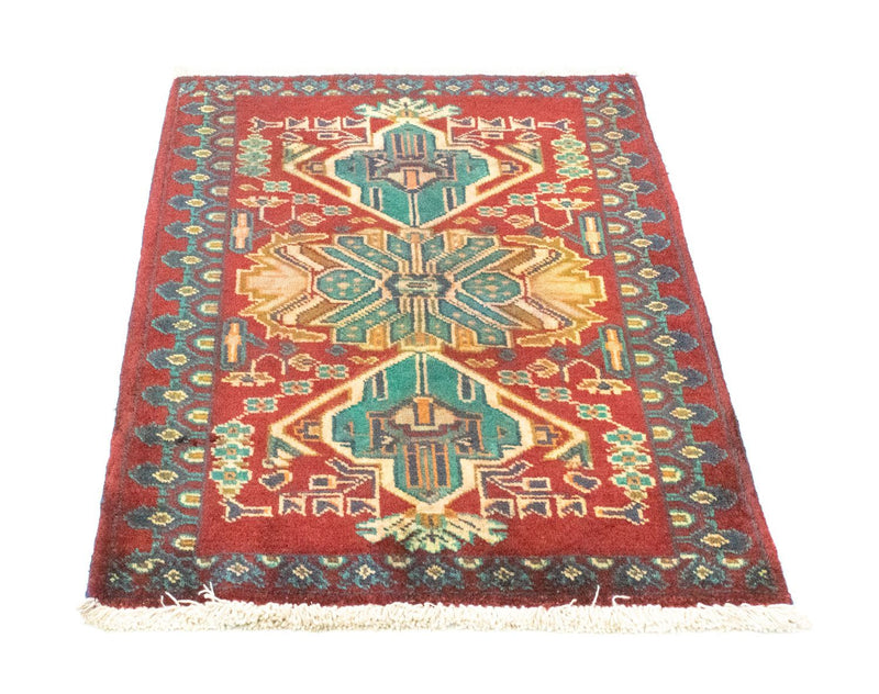 Tappeto Turkaman - 89 x 63 cm - rosso