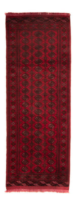 Tappeto corsia Tappeto afgano - Bukhara - 280 x 106 cm - rosso scuro