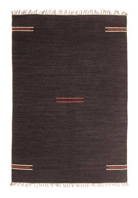 Tappeto Kelim - Tendenza - 195 x 132 cm - marrone scuro