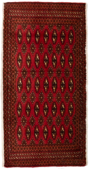 Tappeto Turkaman - 130 x 60 cm - rosso