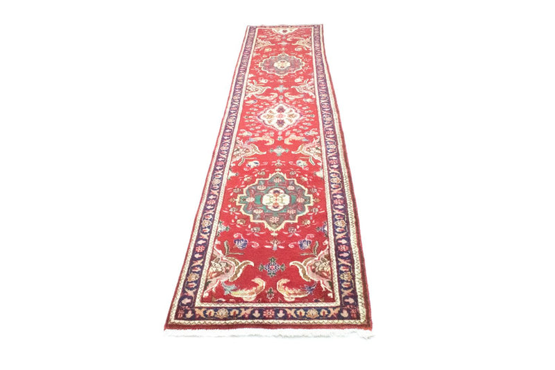 Tappeto corsia Tappeto Persero - Tabriz - 417 x 85 cm - rosso