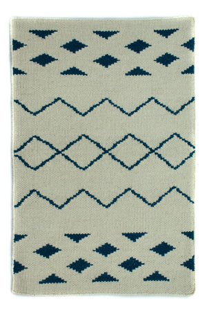 Tappeto Kelim - Tendenza - 95 x 62 cm - blu
