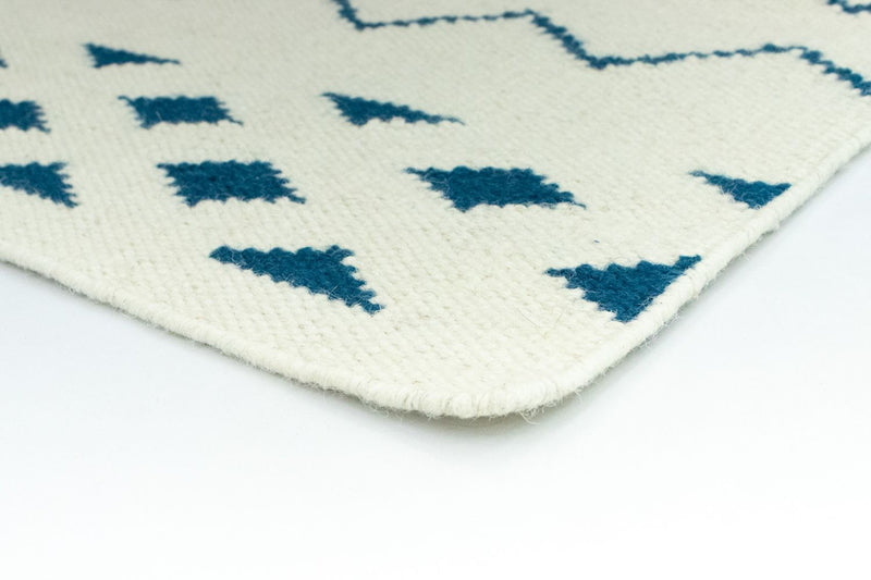 Tappeto Kelim - Tendenza - 95 x 62 cm - blu