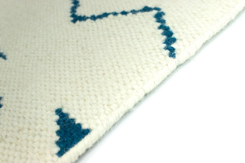 Tappeto Kelim - Tendenza - 95 x 62 cm - blu