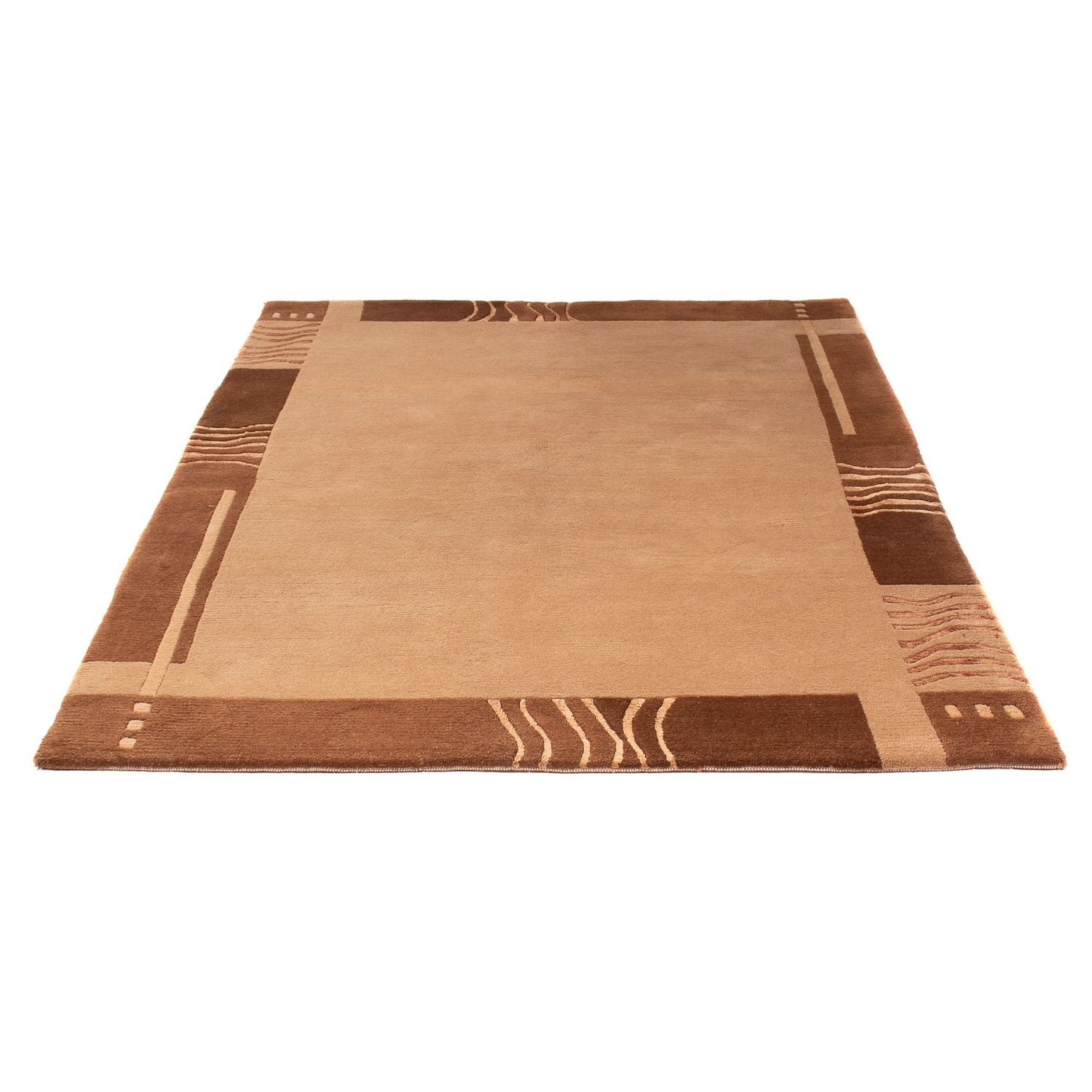 Tappeto Nepal - 196 x 147 cm - marrone chiaro