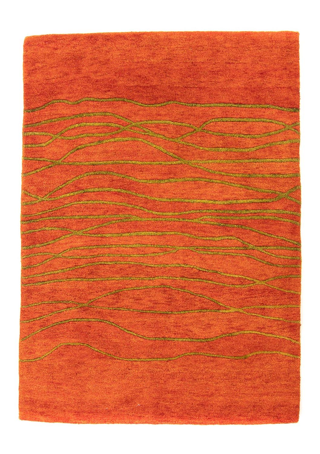 Tappeto di lana - 193 x 137 cm - ruggine