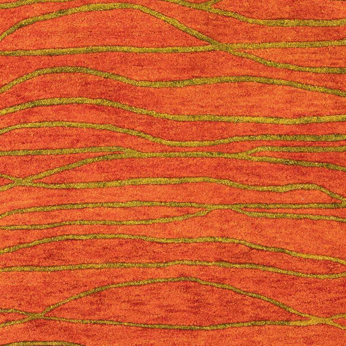 Tappeto di lana - 193 x 137 cm - ruggine