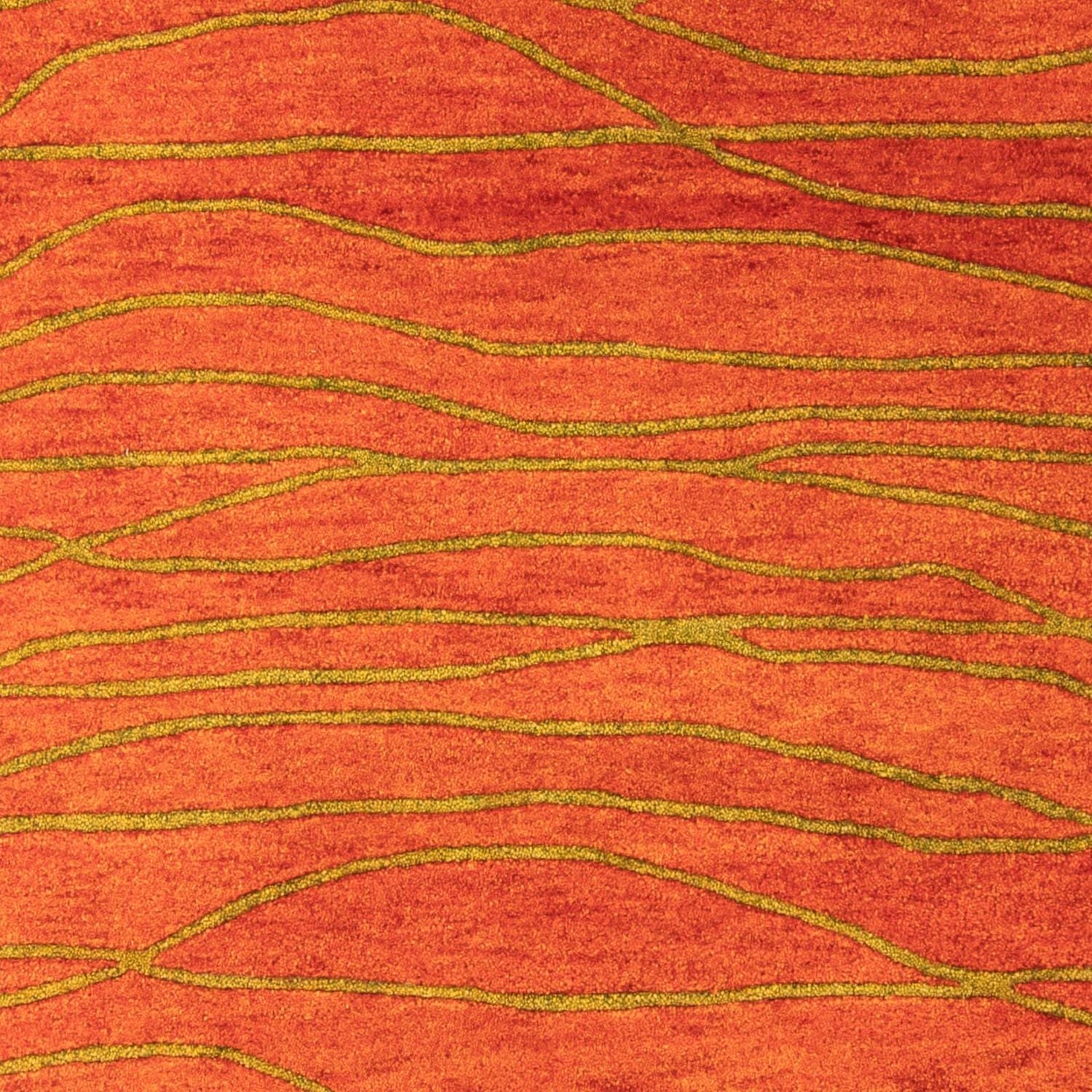 Tappeto di lana - 195 x 136 cm - ruggine