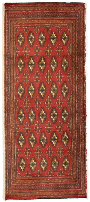 Tappeto Turkaman - 130 x 60 cm - rosso