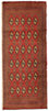 Tappeto Turkaman - 130 x 60 cm - rosso