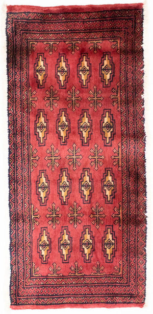 Tappeto Turkaman - 130 x 60 cm - rosso