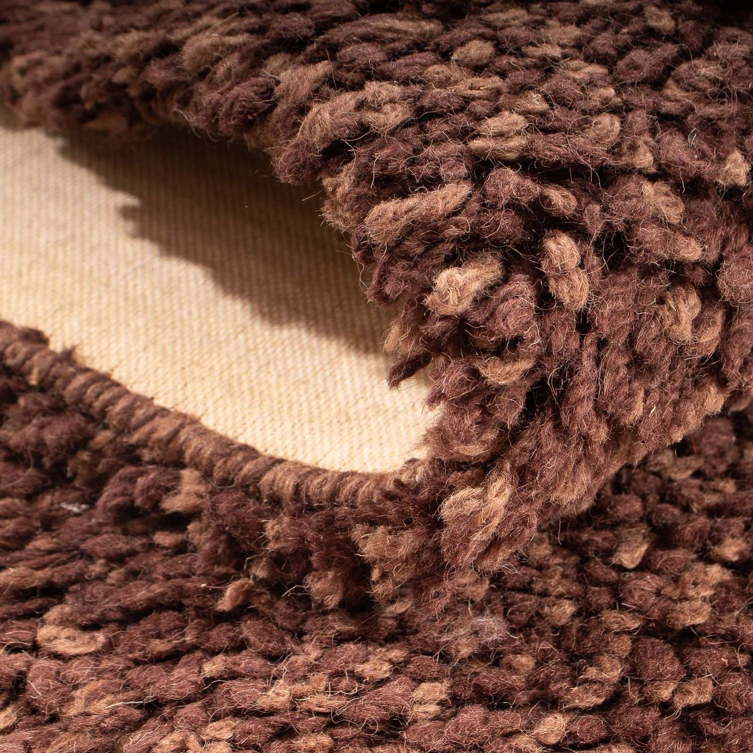 Tappeto corsia Tappeto a pelo alto - 204 x 70 cm - marrone