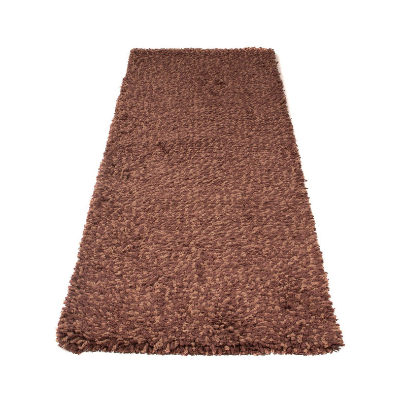 Tappeto corsia Tappeto a pelo alto - 204 x 70 cm - marrone