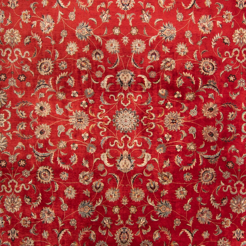 Tappeto orientale - Tabriz - 363 x 280 cm - rosso scuro