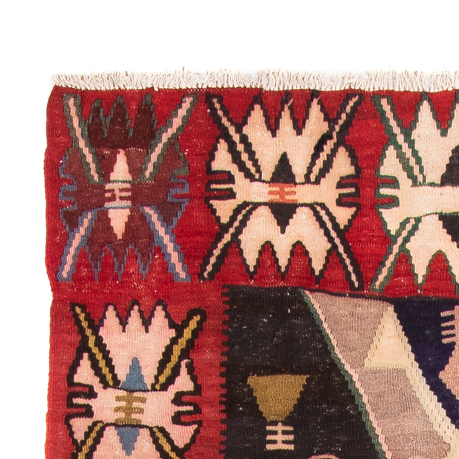 Tappeto corsia Tappeto Kelim - Vecchio - 300 x 150 cm - multicolore