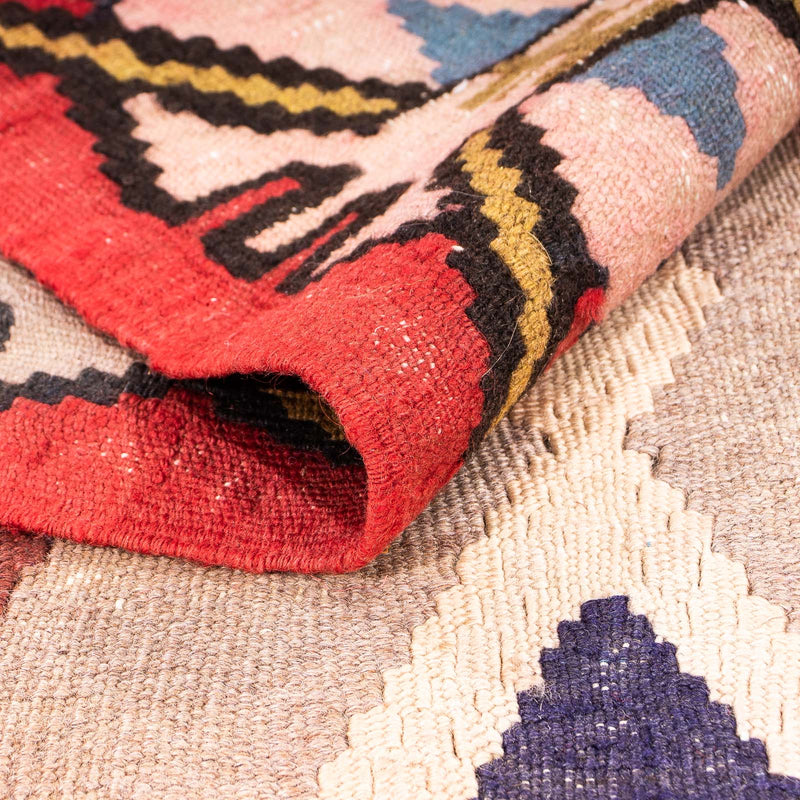 Tappeto corsia Tappeto Kelim - Vecchio - 300 x 150 cm - multicolore