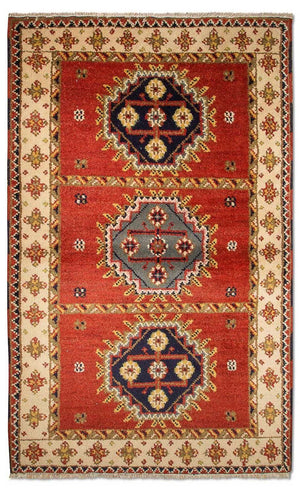 Tappeto orientale - 153 x 93 cm - rosso
