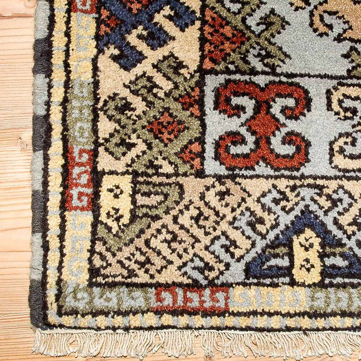 Tappeto orientale - 151 x 92 cm - blu chiaro