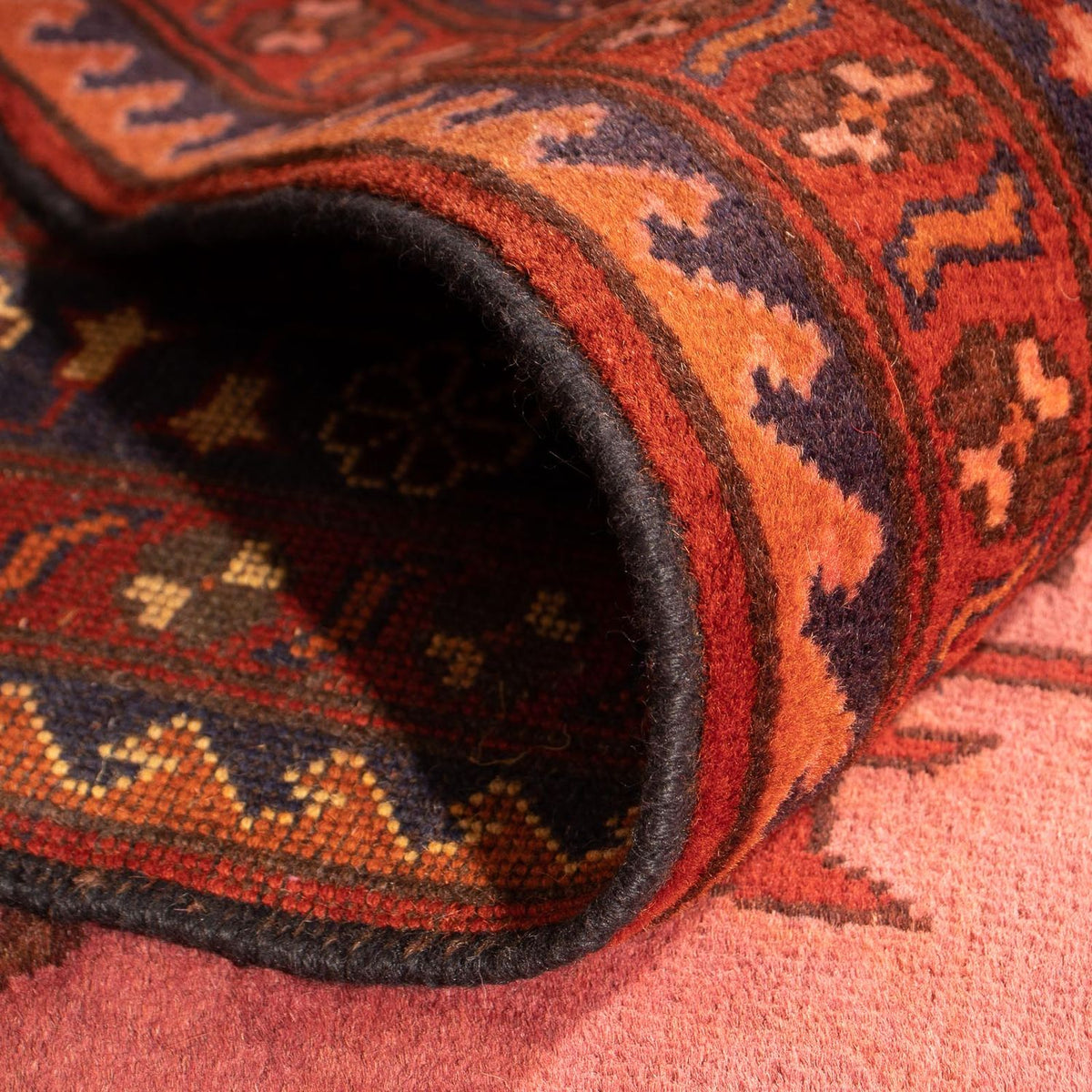 Tappeto afgano - Hatschlu - 396 x 306 cm - rosso scuro