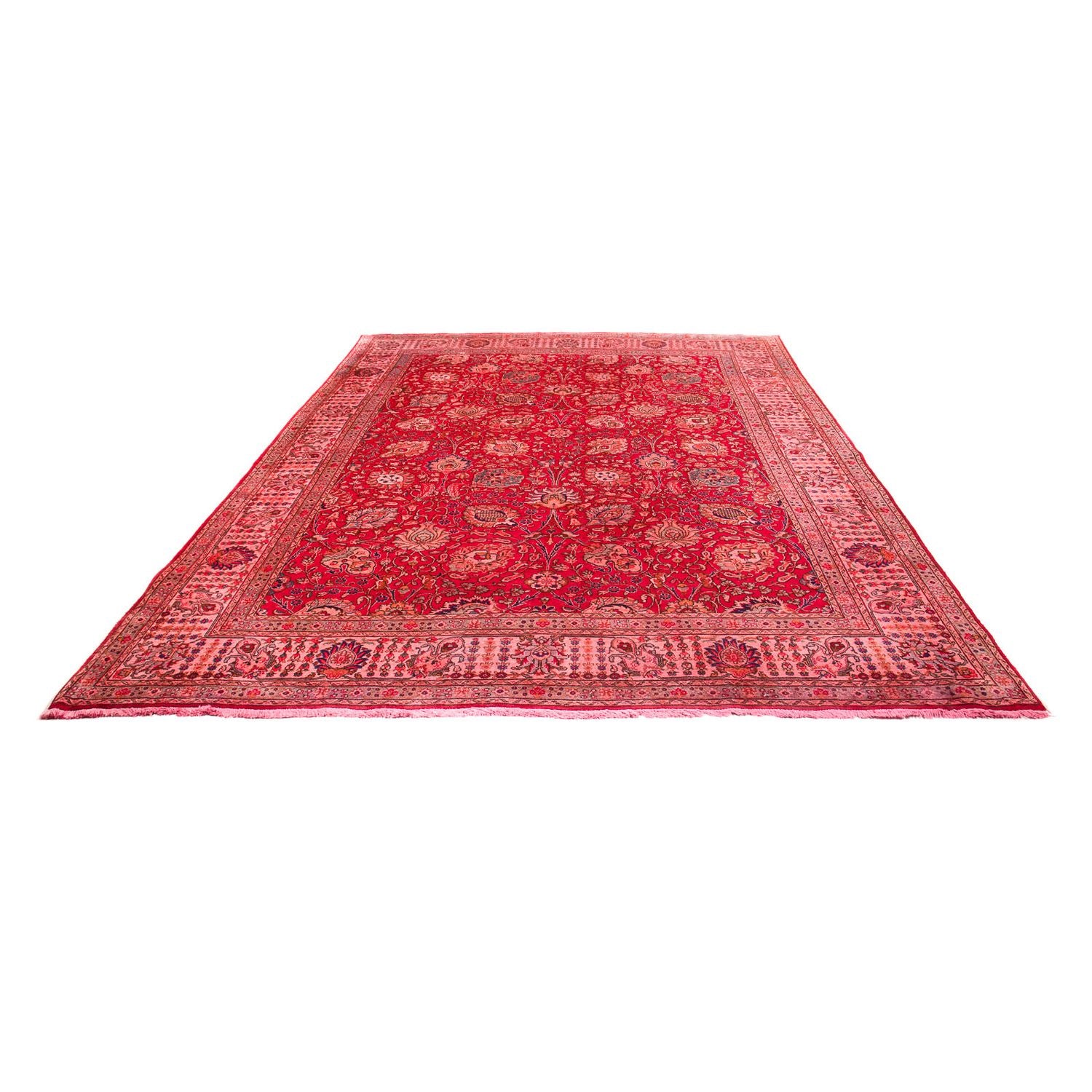 Tappeto Persero - Tabriz - 380 x 300 cm - rosso scuro
