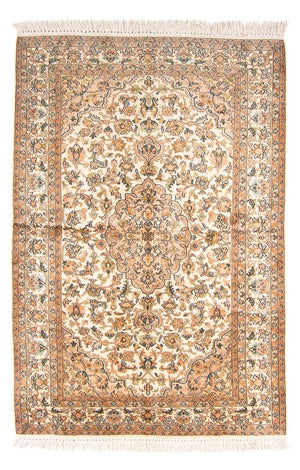 Tappeto di seta - Seta del Kashmir - 150 x 96 cm - crema