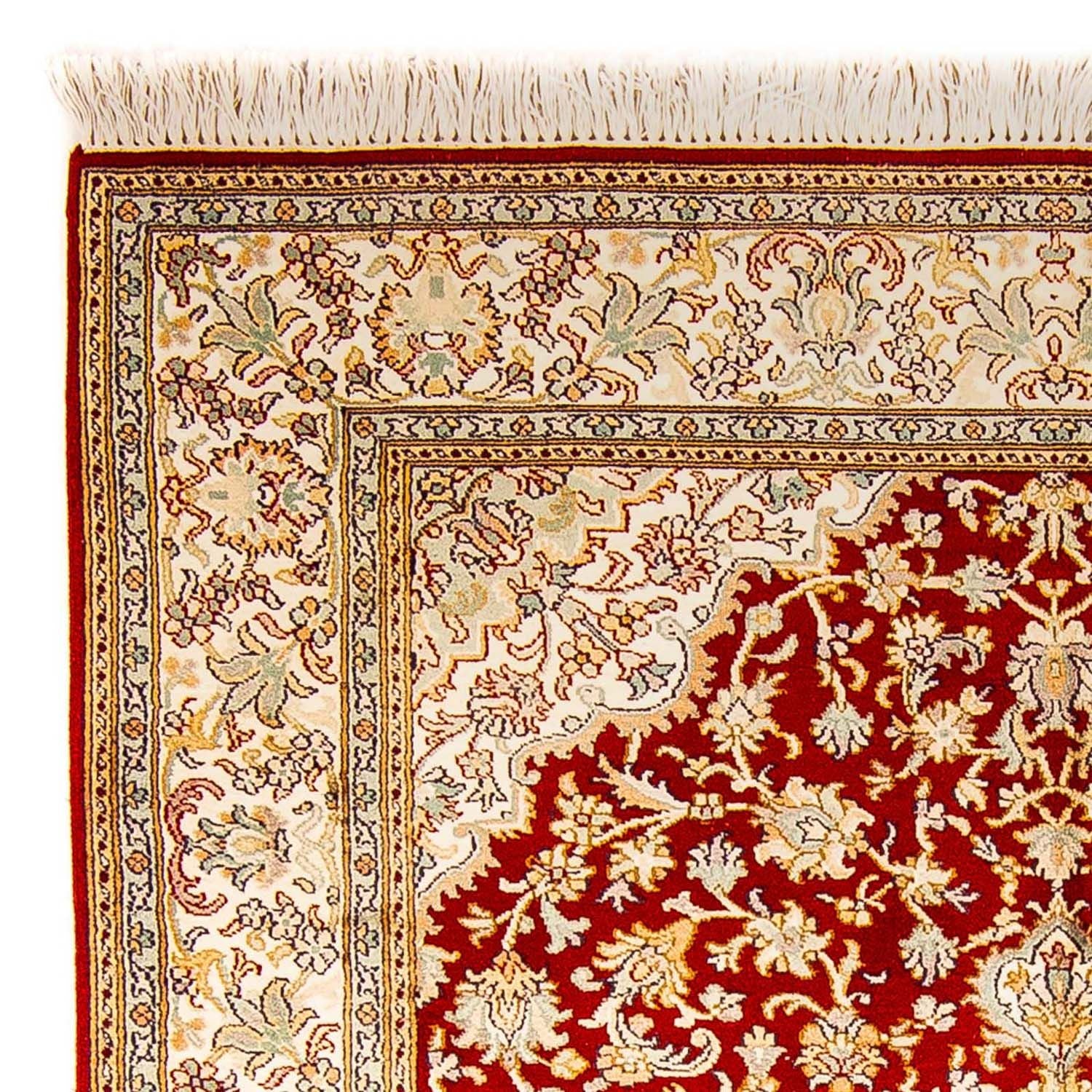 Tappeto di seta - Seta del Kashmir - 186 x 129 cm - rosso