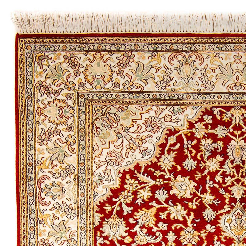Tappeto di seta - Seta del Kashmir - 186 x 129 cm - rosso