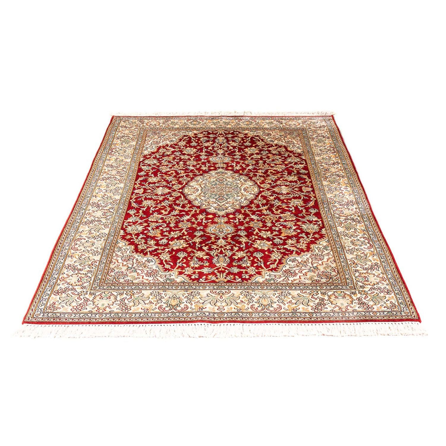 Tappeto di seta - Seta del Kashmir - 186 x 129 cm - rosso