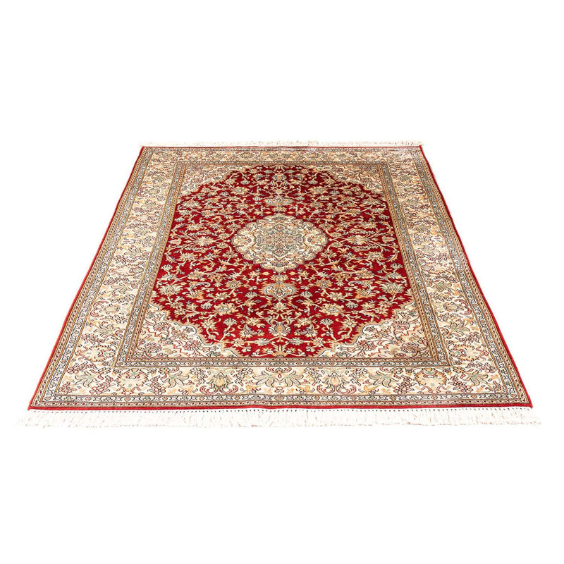 Tappeto di seta - Seta del Kashmir - 186 x 129 cm - rosso