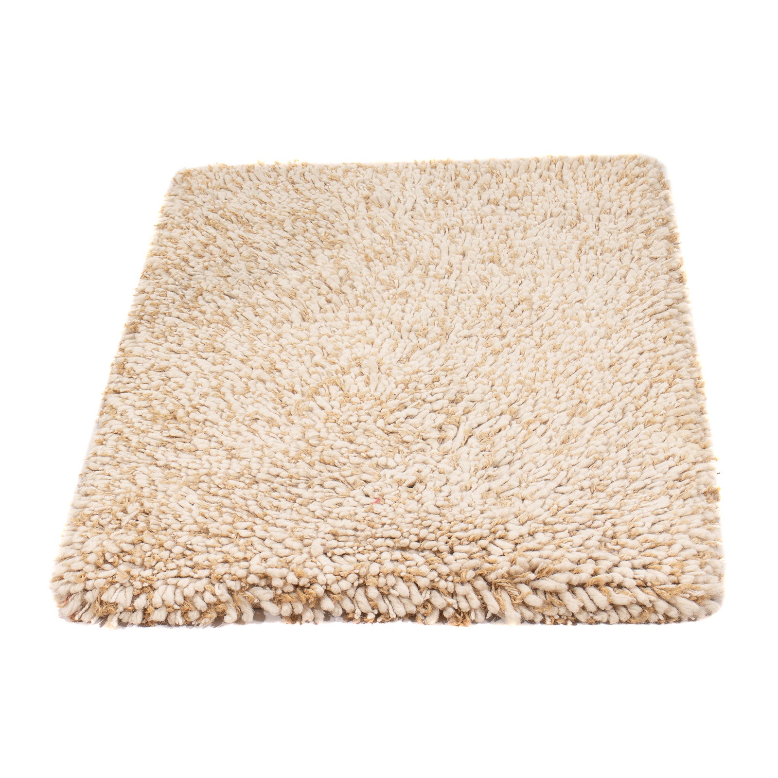 Tappeto a pelo alto - 90 x 60 cm - beige