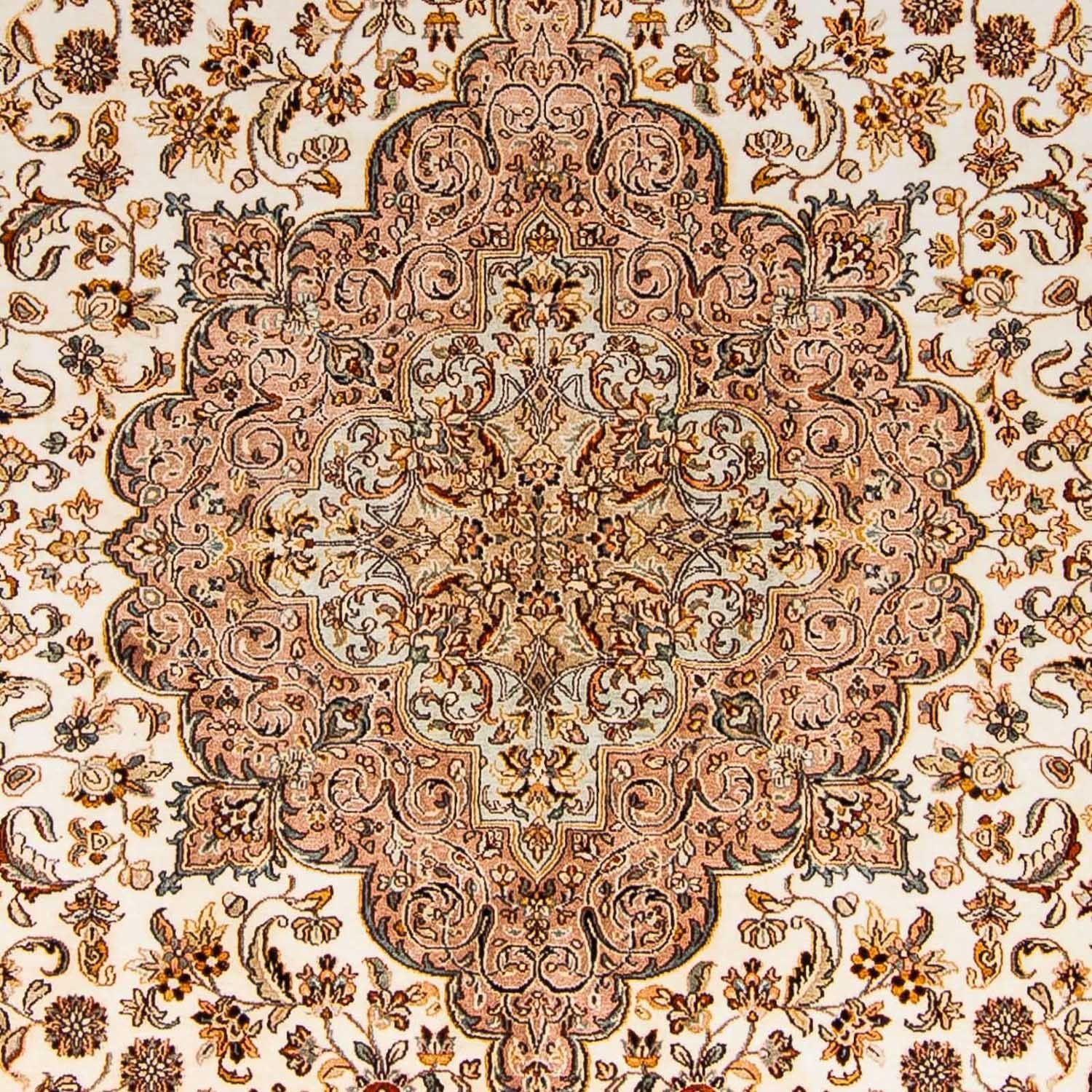 Tappeto di seta - Seta del Kashmir - 307 x 243 cm - beige