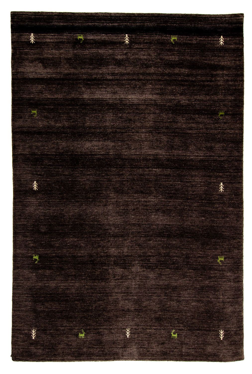 Tappeto Gabbeh - Indus - 295 x 203 cm - marrone scuro