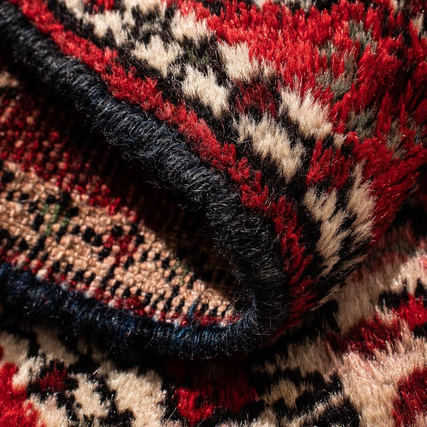 Tappeto Persero - Keshan quadrato  - 97 x 77 cm - rosso