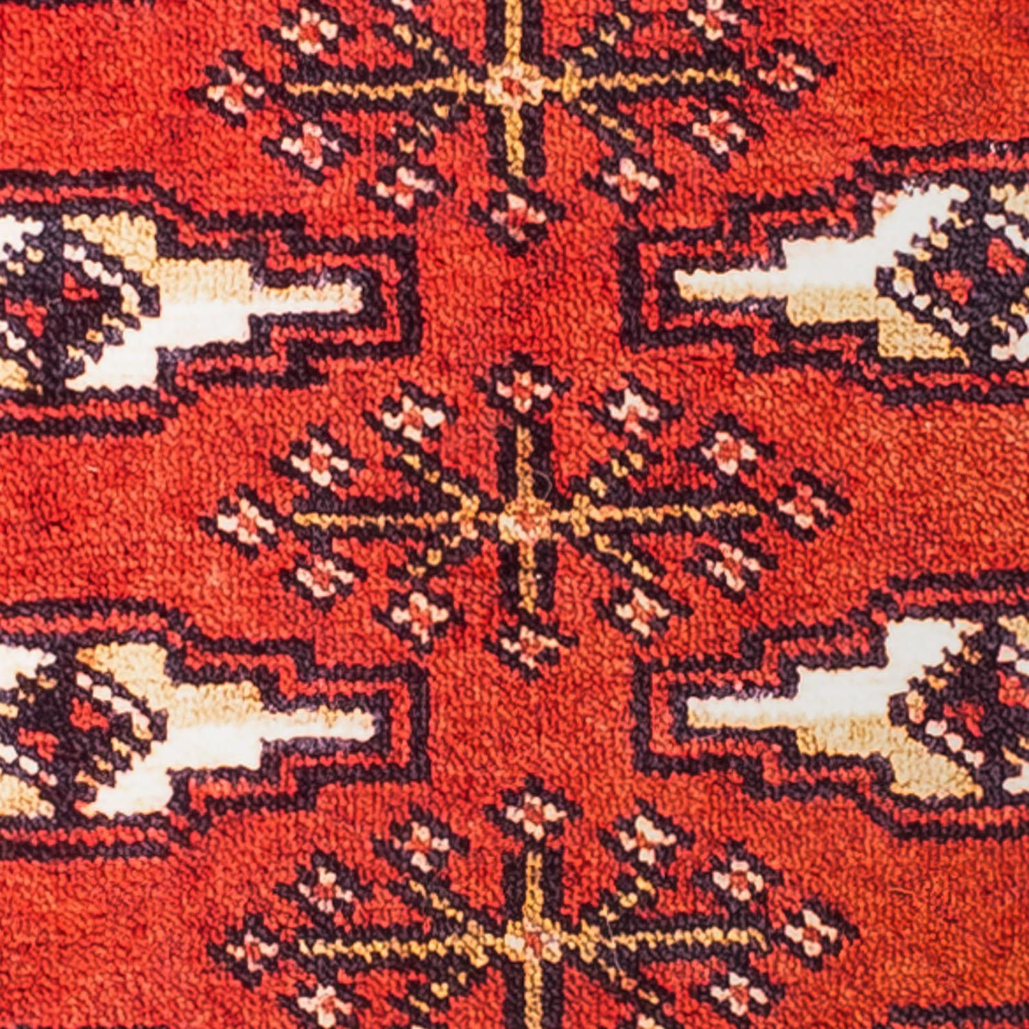 Tappeto Turkaman - 88 x 67 cm - rosso scuro